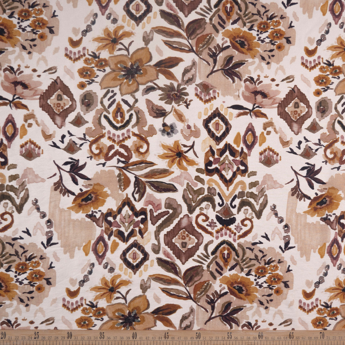 CREPE GILLY DIGITAL PRINT NATURAL PONCHE FLORAL