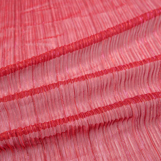 LAME PLISSE LOLA	 MAGENTA BARBERRY