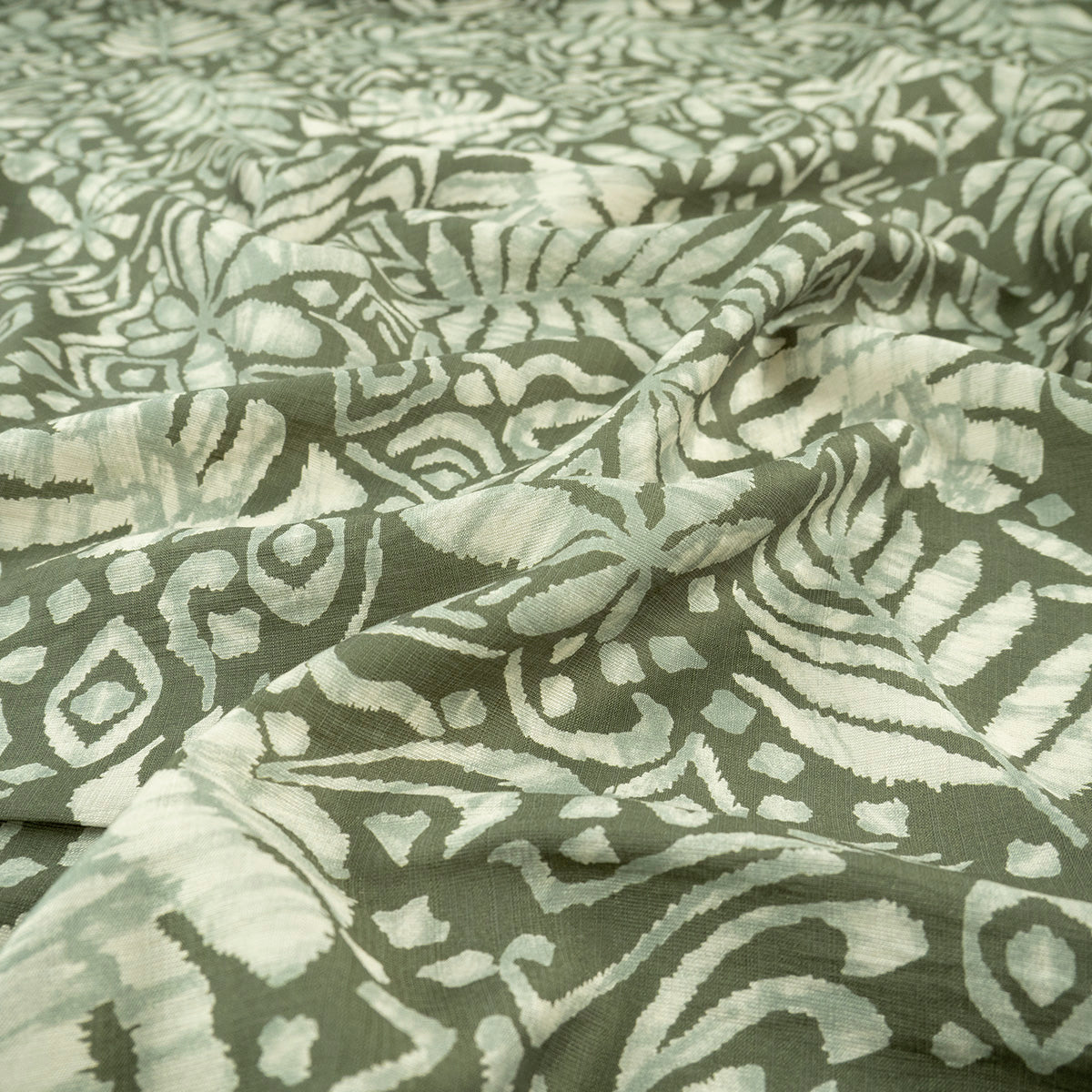 CREPE MELISA ESTAMPADO VERDE TE ABORIGEN