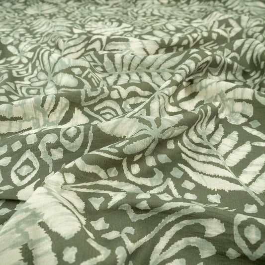 CREPE MELISA ESTAMPADO VERDE TE ABORIGEN