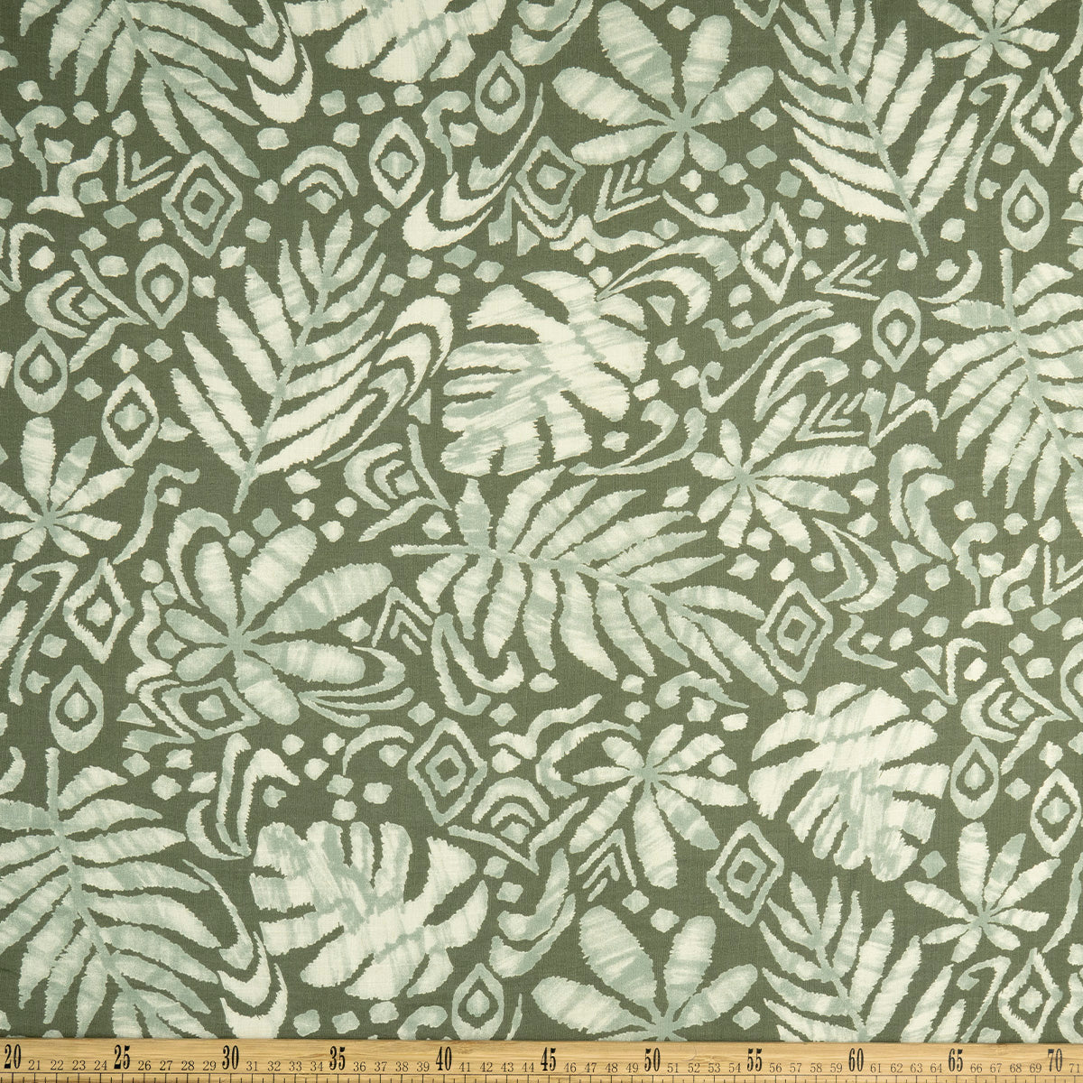 CREPE MELISA ESTAMPADO VERDE TE ABORIGEN