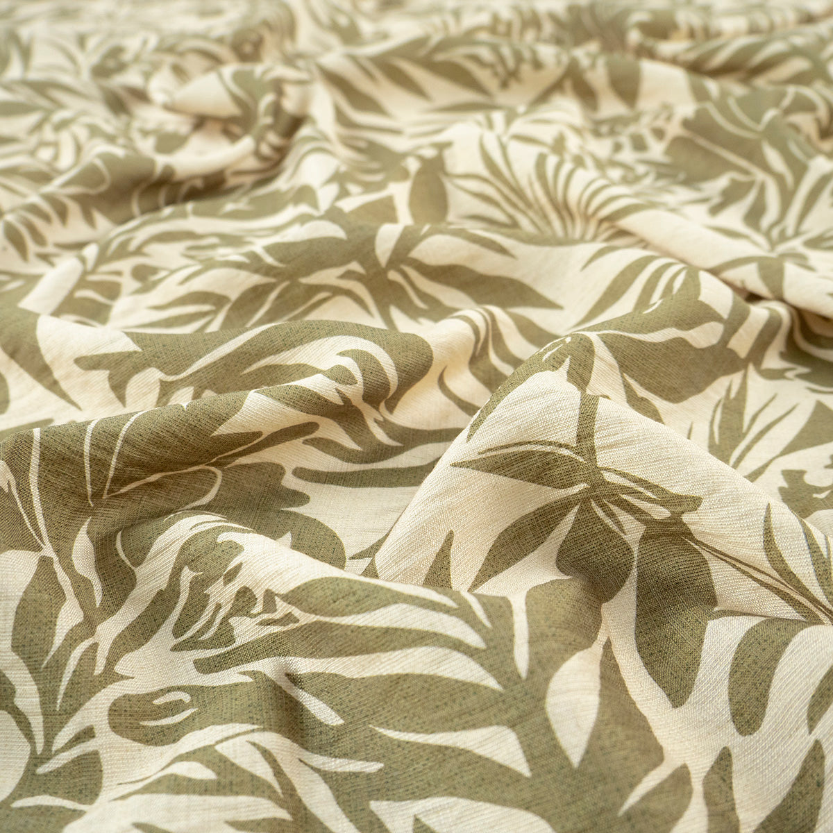 CREPE MELISA ESTAMPADO AMARILLO CERA HOJAS