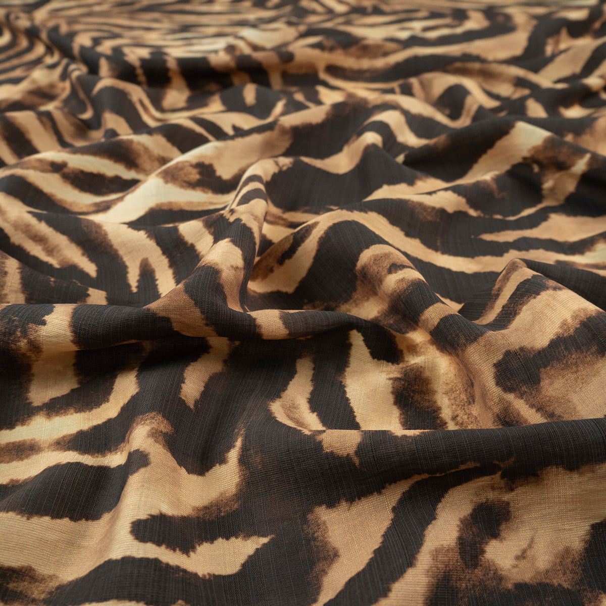 CREPE MELISA ESTAMPADO BEIGE OTONO ANIMAL PRINT