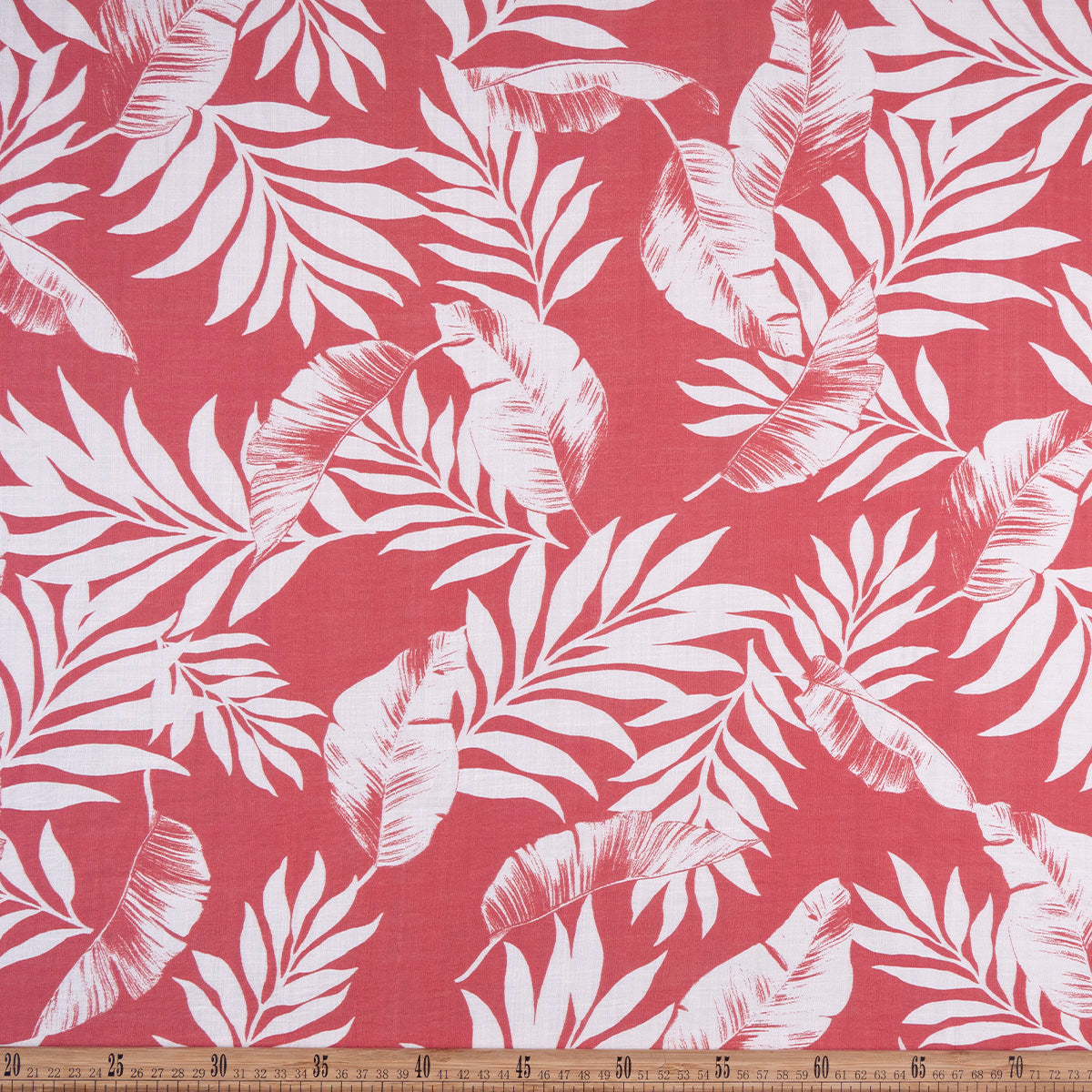 CREPE MELISA ESTAMPADO NARANJA JENGIBRE HOJAS