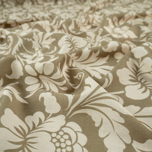 CREPE MELISA ESTAMPADO VERDE HOJA ABORIGEN