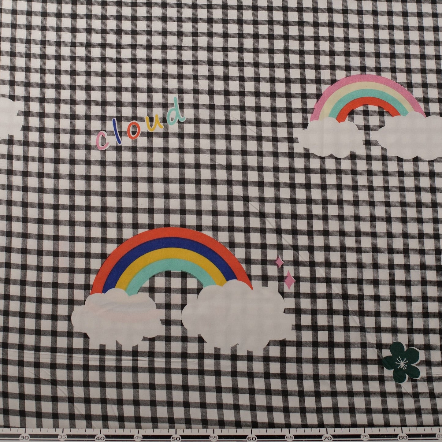 PERCAL INFANTIL NEGRO METEORITO ARCO IRIS