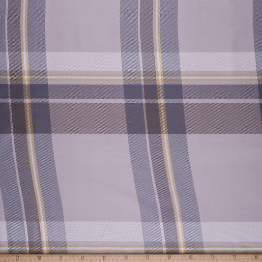 PERCAL ESTAMPADO GRIS MAGNET CUADRILLE CON RAYAS