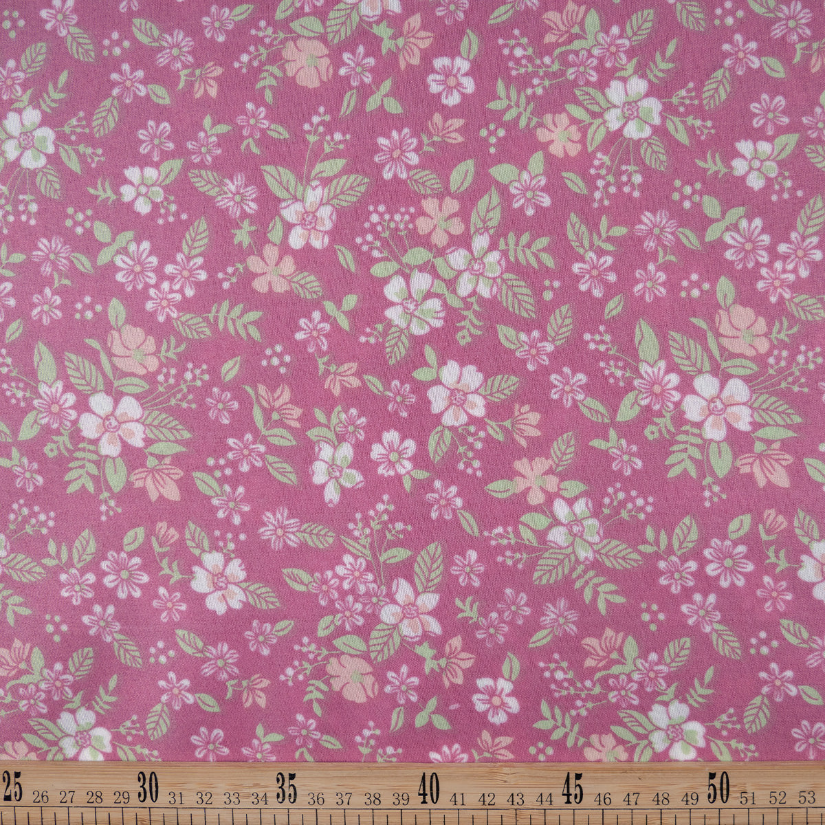 PERCAL ESTAMPADO LILA ORQUIDEA OSCURO FLORAL VINTAGE