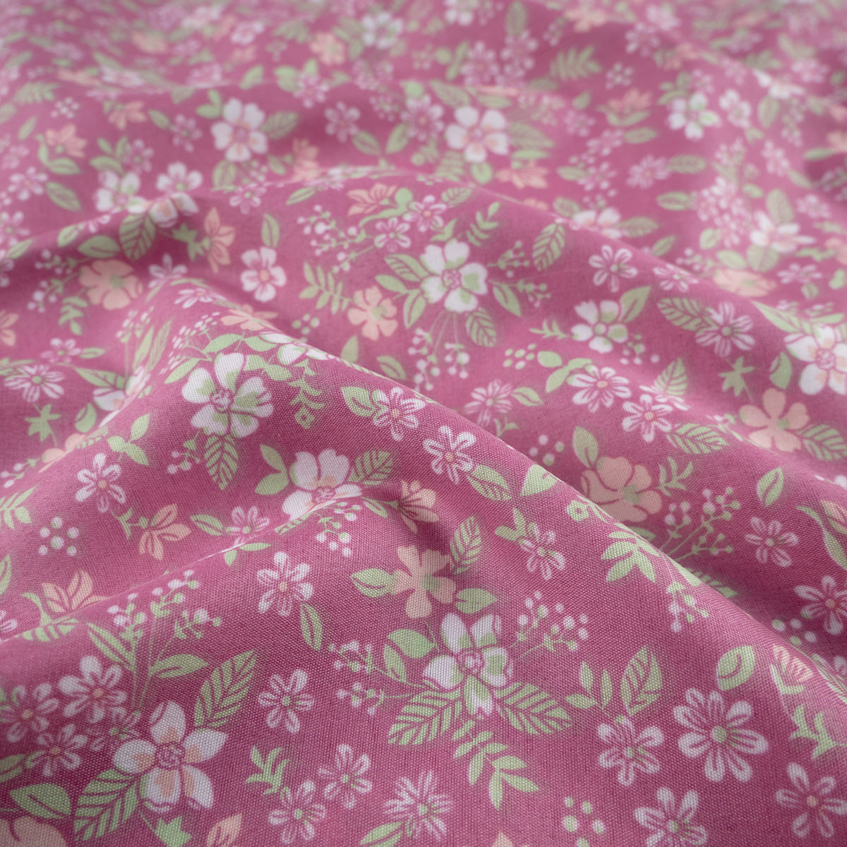 PERCAL ESTAMPADO LILA ORQUIDEA OSCURO FLORAL VINTAGE