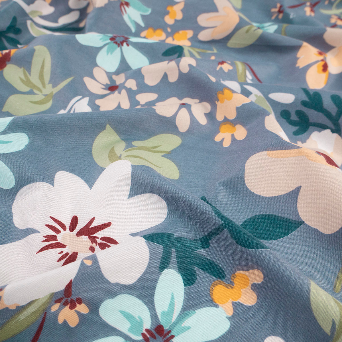 PERCAL ESTAMPADO GRIS PELTRE FLORAL