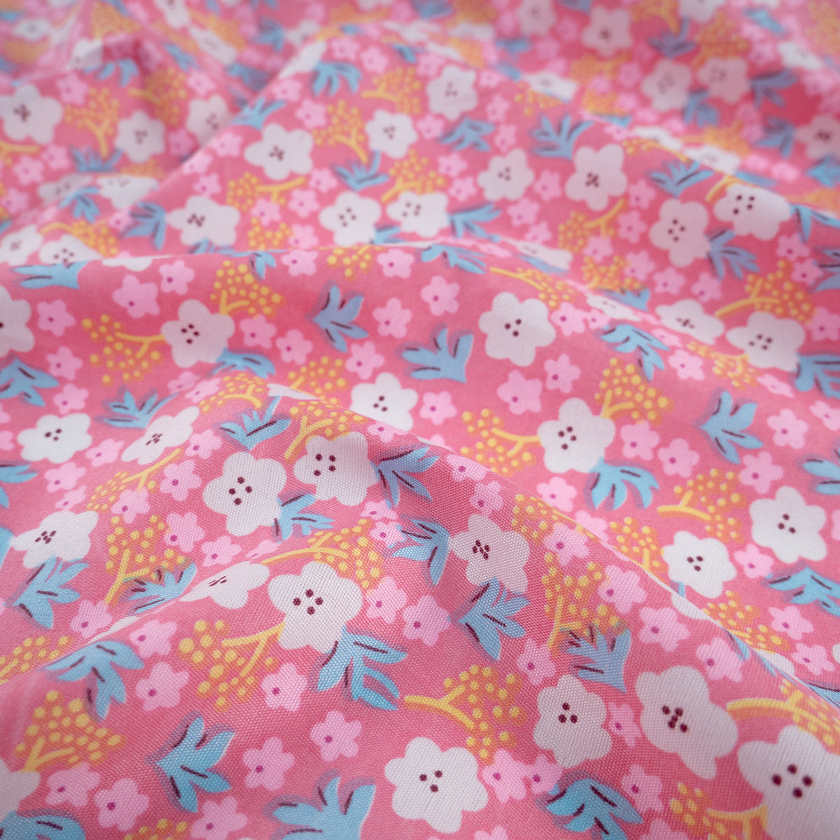 PERCAL ESTAMPADO FUCSIA CABARET FLORAL VINTAGE