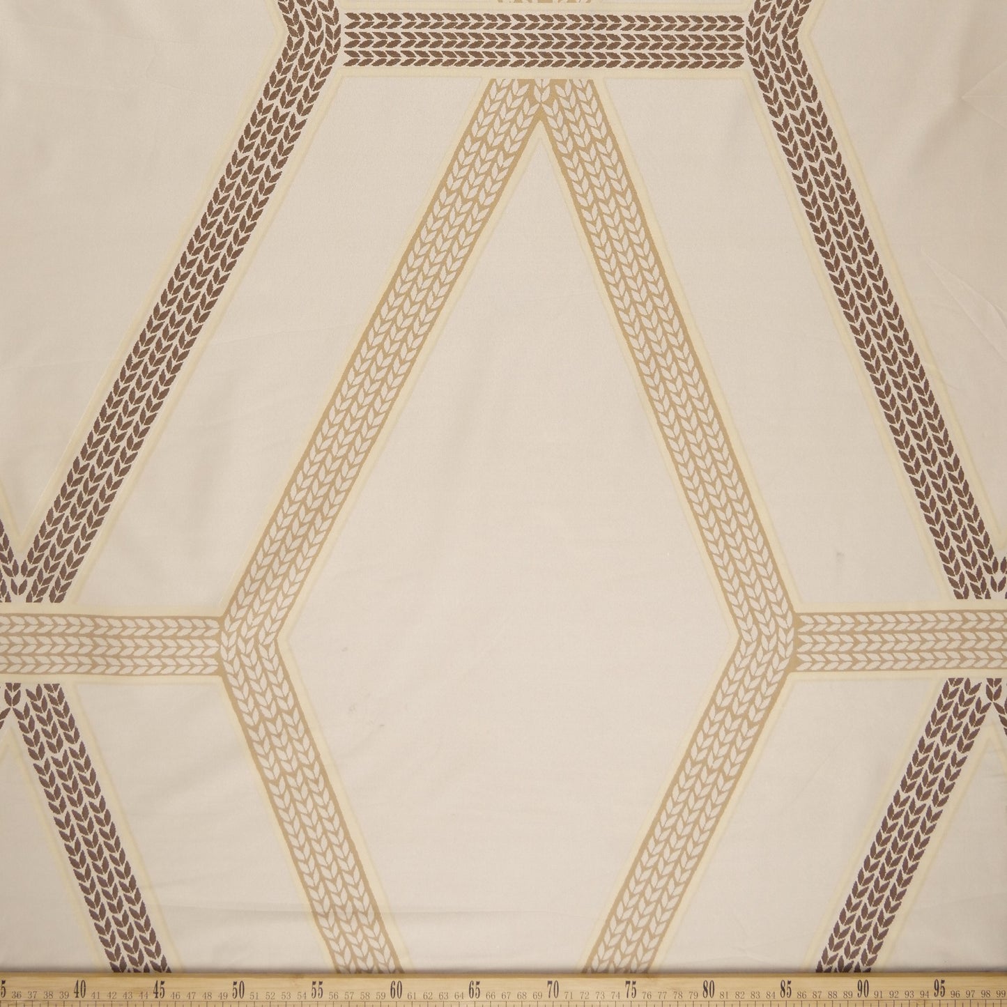 PERCAL ESTAMPADO BEIGE GRAVA LINEAS GEOMETRICAS