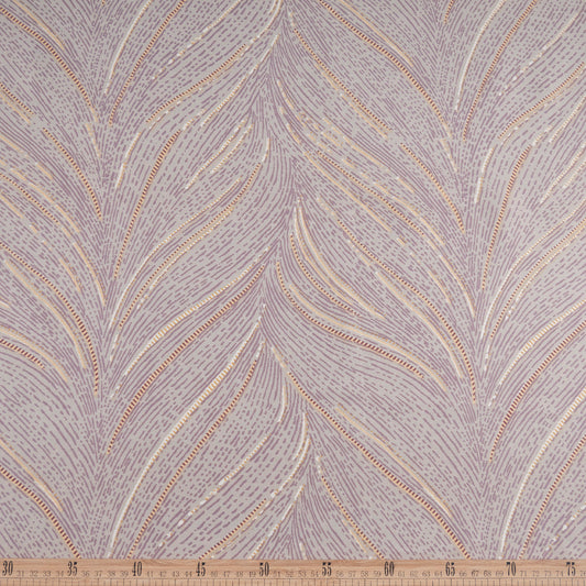 PERCAL ESTAMPADO BEIGE ARENA TORMENTA HOJAS