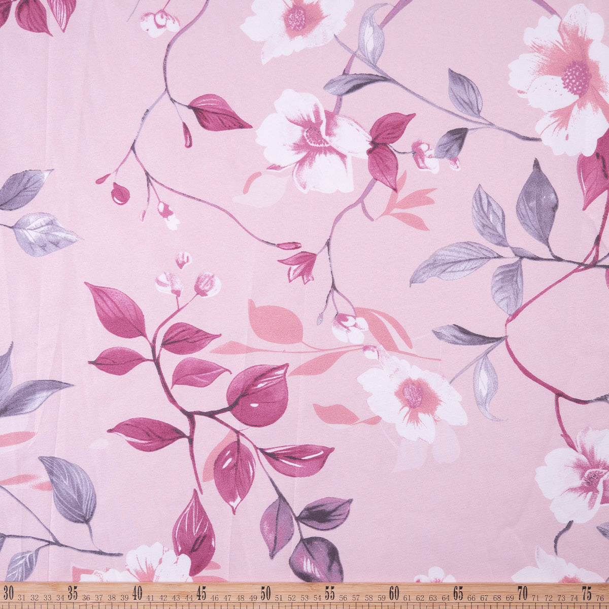 PERCAL ESTAMPADO ROSA ORQUIDEA FLORAL