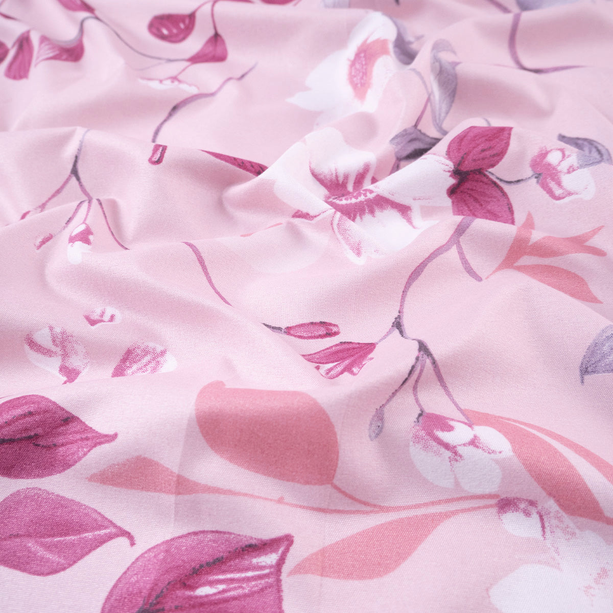 PERCAL ESTAMPADO ROSA ORQUIDEA FLORAL