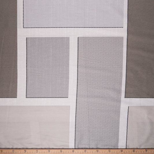 PERCAL 200 HILOS ESTAMPADA GRIS ALLOY GEOMETRICO
