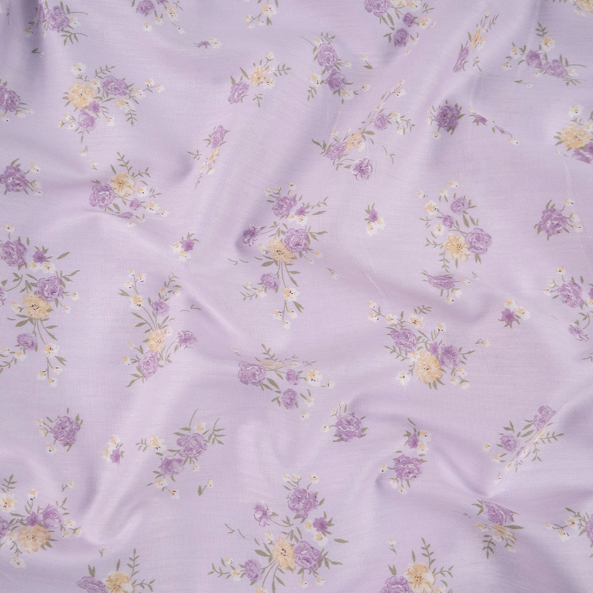 PERCAL 200 HILOS ESTAMPADA LILA LAVANDA FLORAL