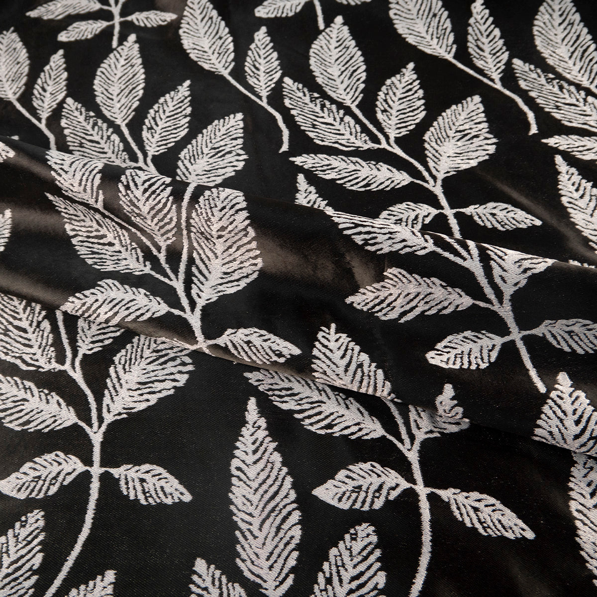 ANTISOLAR JACQUARD NEGRO METEORITO HOJAS