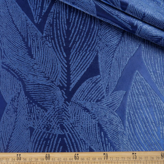 ANTISOLAR JACQUARD AZUL CREPUSCULO HOJAS GRANDES