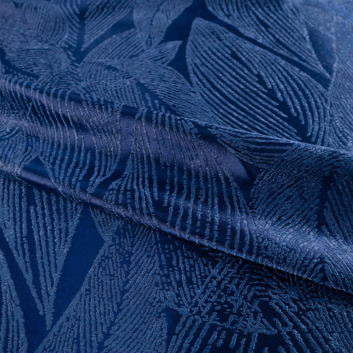 ANTISOLAR JACQUARD AZUL CREPUSCULO HOJAS GRANDES