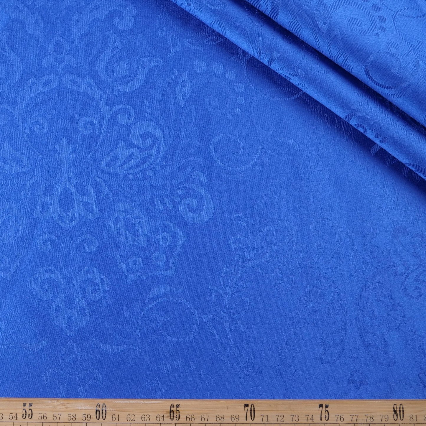 BROCATO AZUL OLIMPIA CON ARABESCOS