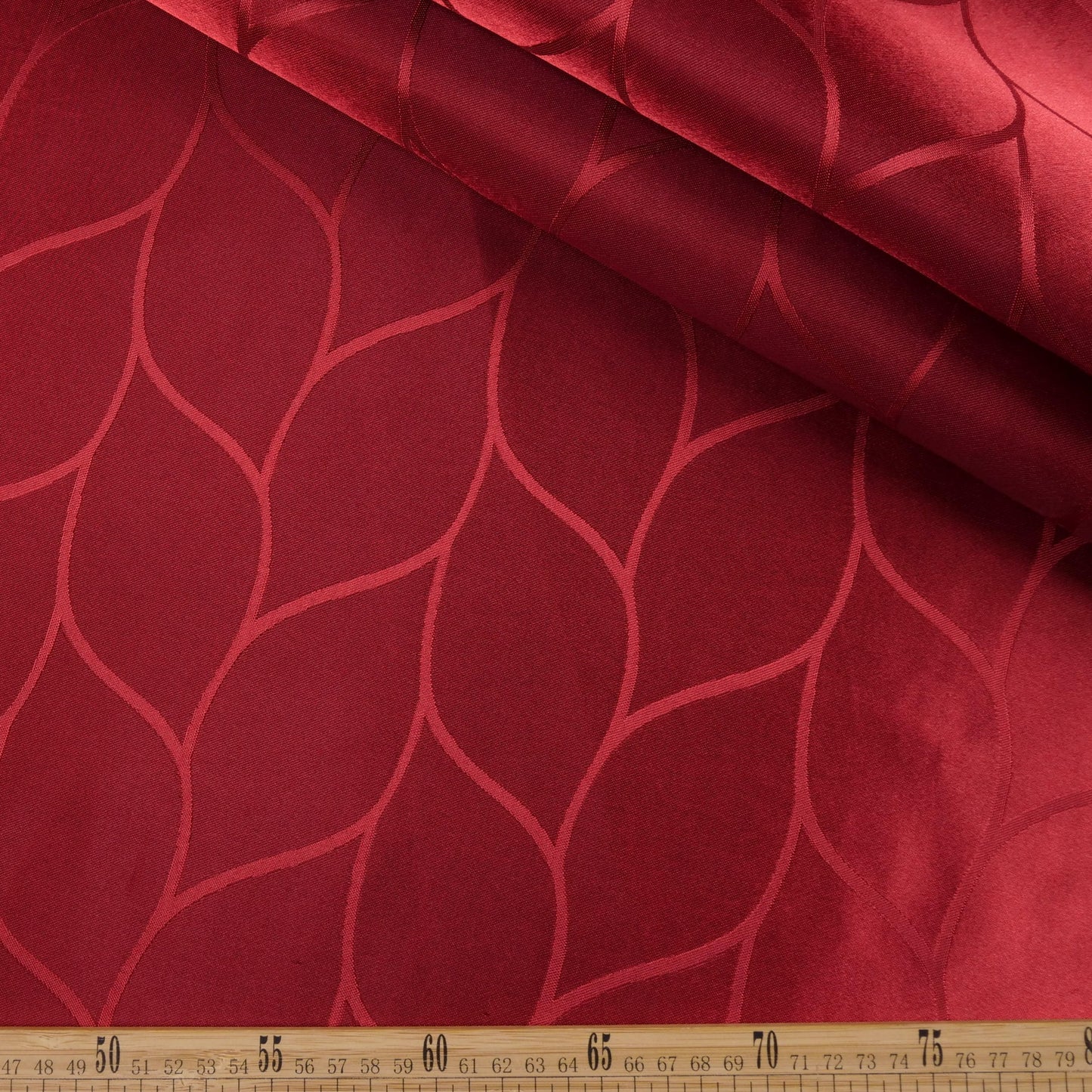 BROCATO BORDO HENNA CON HOJAS
