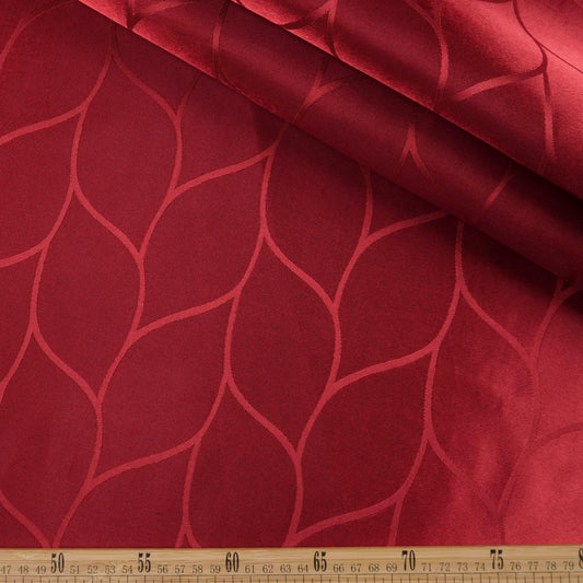 BROCATO BORDO HENNA CON HOJAS