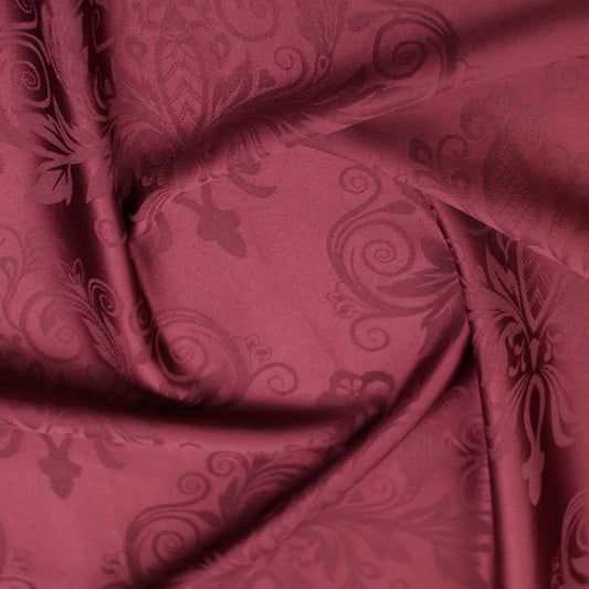 BROCATO BORDO VINO WINDSOR ARABESCO