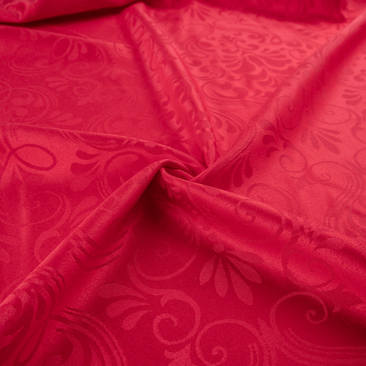 BROCATO ROJO CARMESI CON HOJAS