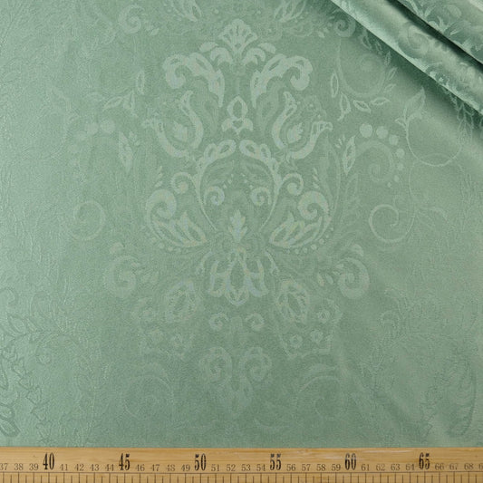 BROCATO VERDE CHINO DISEÑO ARABESCOS