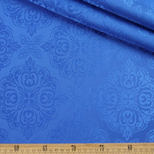 BROCATO AZUL OLIMPIA ARABESCOS