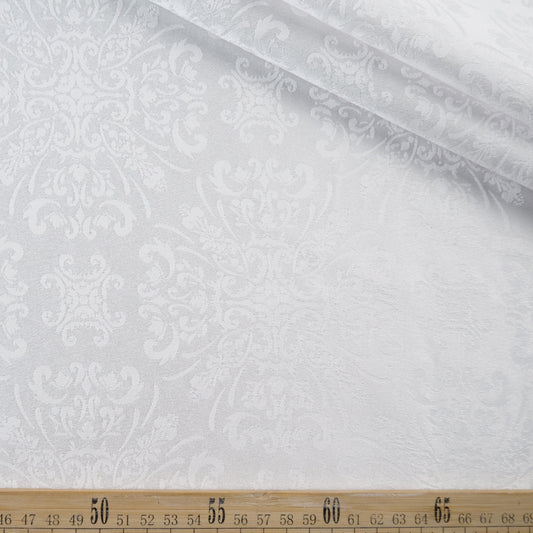 BROCATO BLANCO BRILLANTE CON ARABESCOS