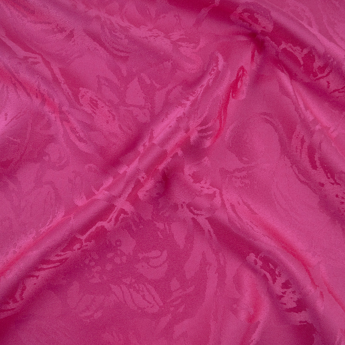 BROCATO FUCSIA FLAMBE CON FLORES GRANDES
