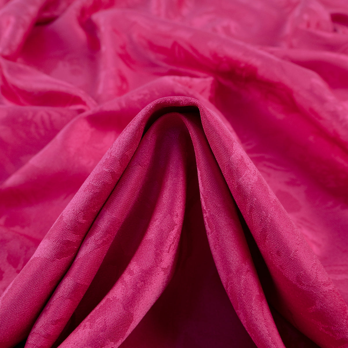 BROCATO FUCSIA FLAMBE CON FLORES GRANDES