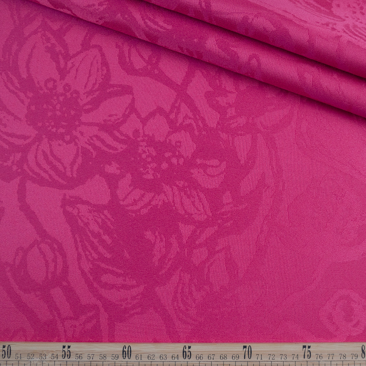 BROCATO FUCSIA FLAMBE CON FLORES GRANDES