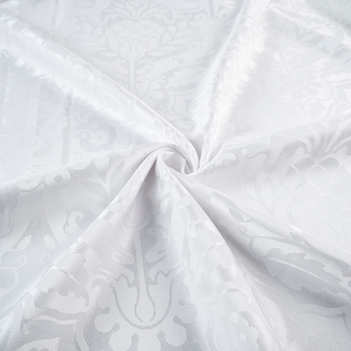 BROCATO BLANCO BRILLANTE FLORES