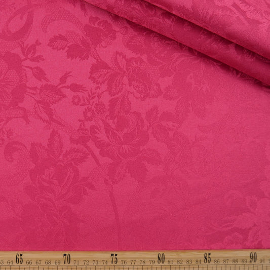 BROCATO FUCSIA FLAMBE CON FLORES