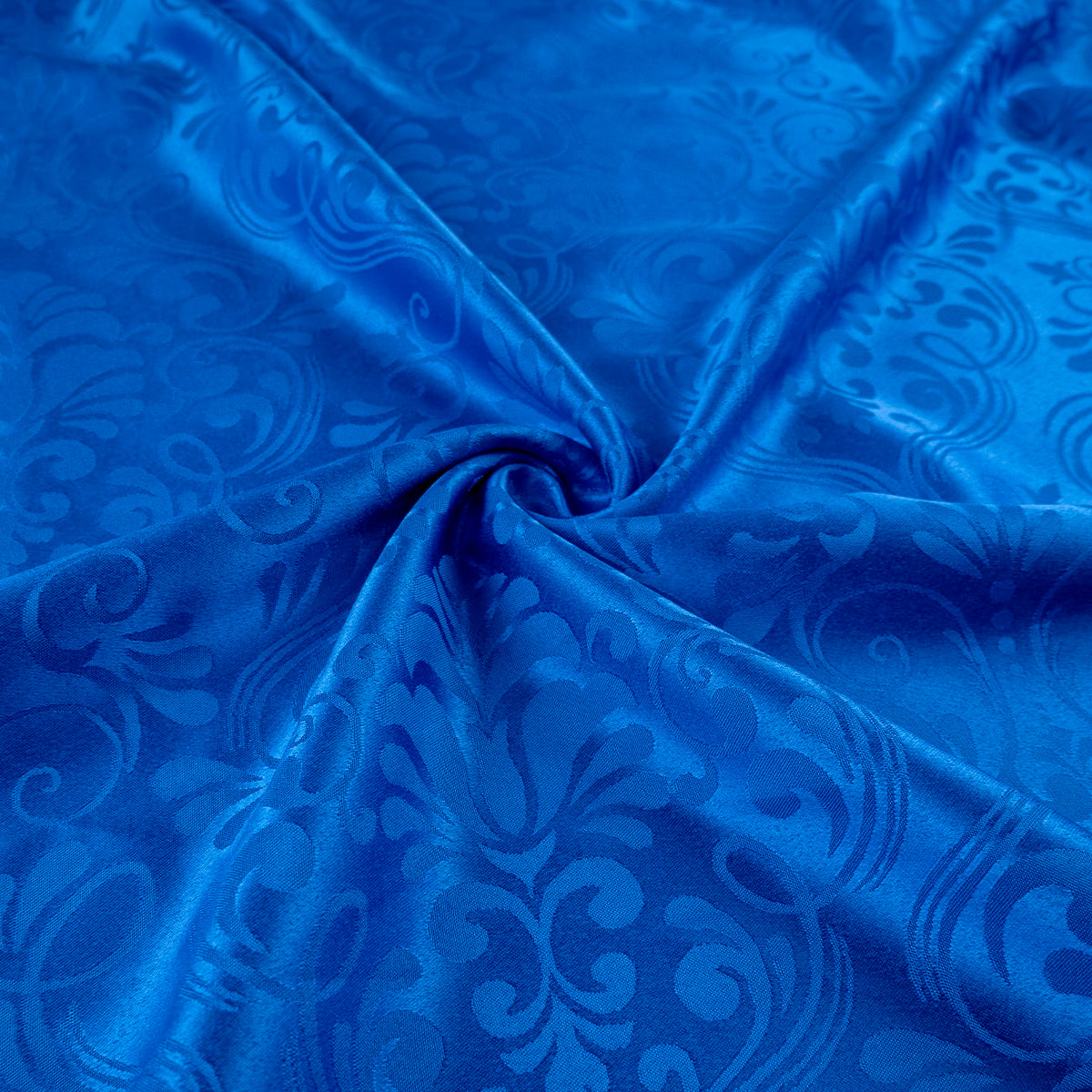 BROCATO AZUL OLIMPIA CON DISEÑO DE ARABESCOS