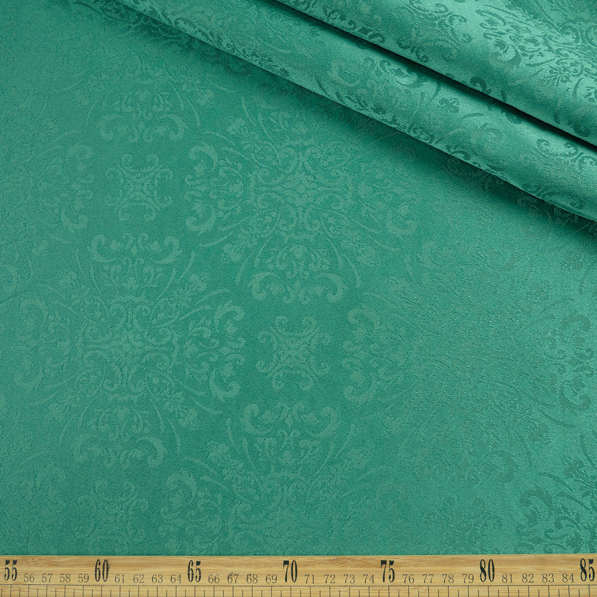 BROCATO VERDE CON DISEÑO DAMASCO