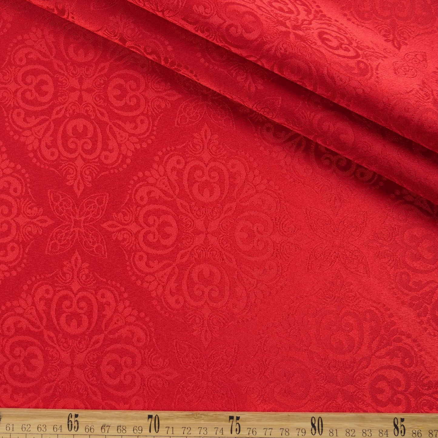 BROCATO ROJO CARMESI DAMASCO