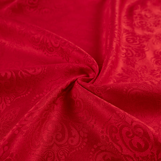BROCATO ROJO CARMESI DAMASCO