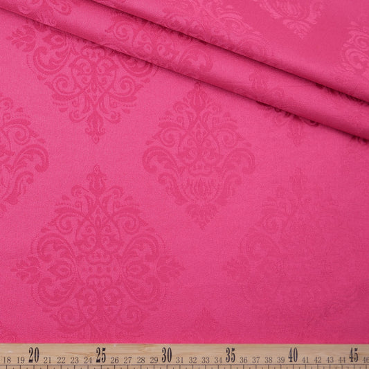 BROCATO FUCSIA FLAMBE ARABESCOS