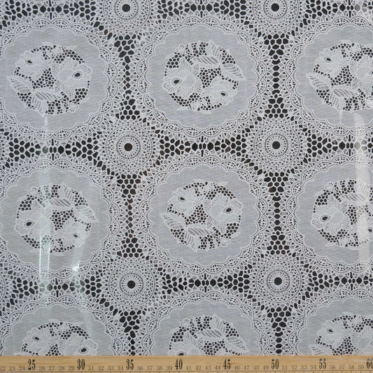 PVC ESTAMPADO BLANCO BRILLANTE CON ROSAS
