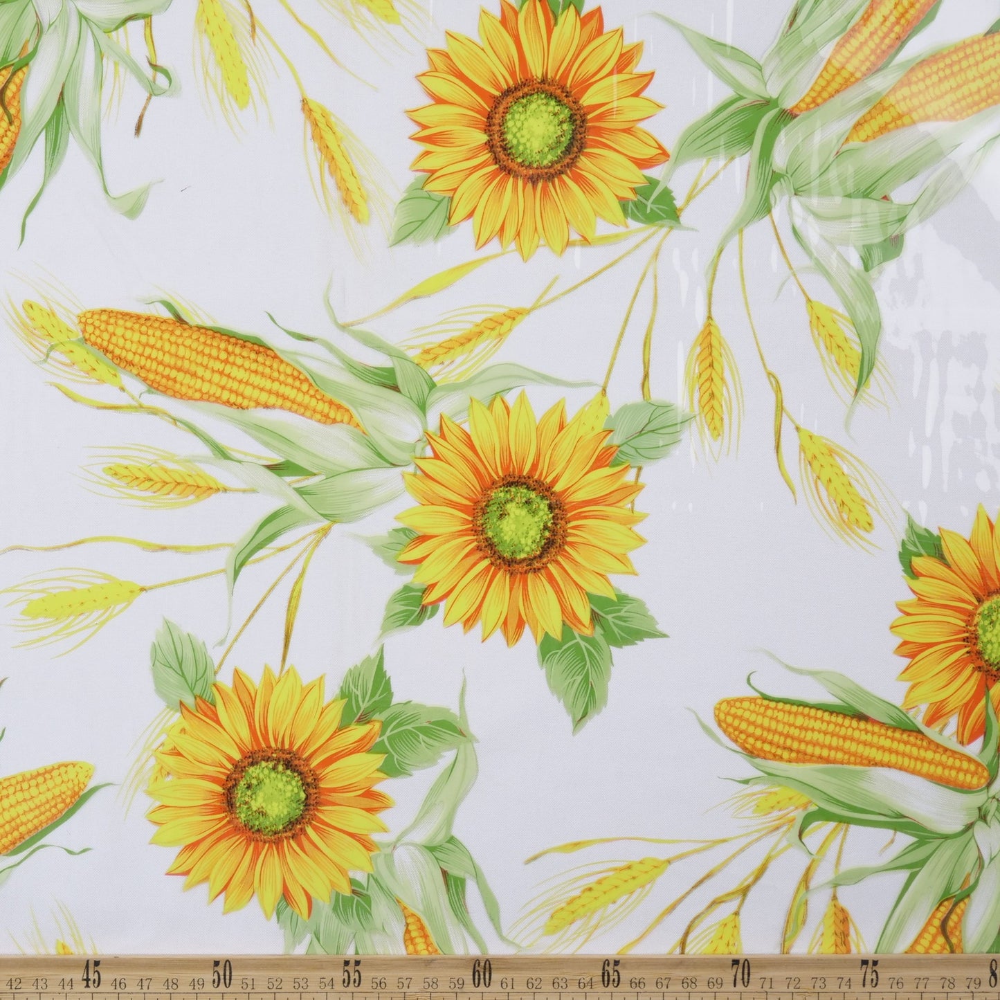 PVC ESTAMPADO AMARILLO MAIZ GIRASOLES