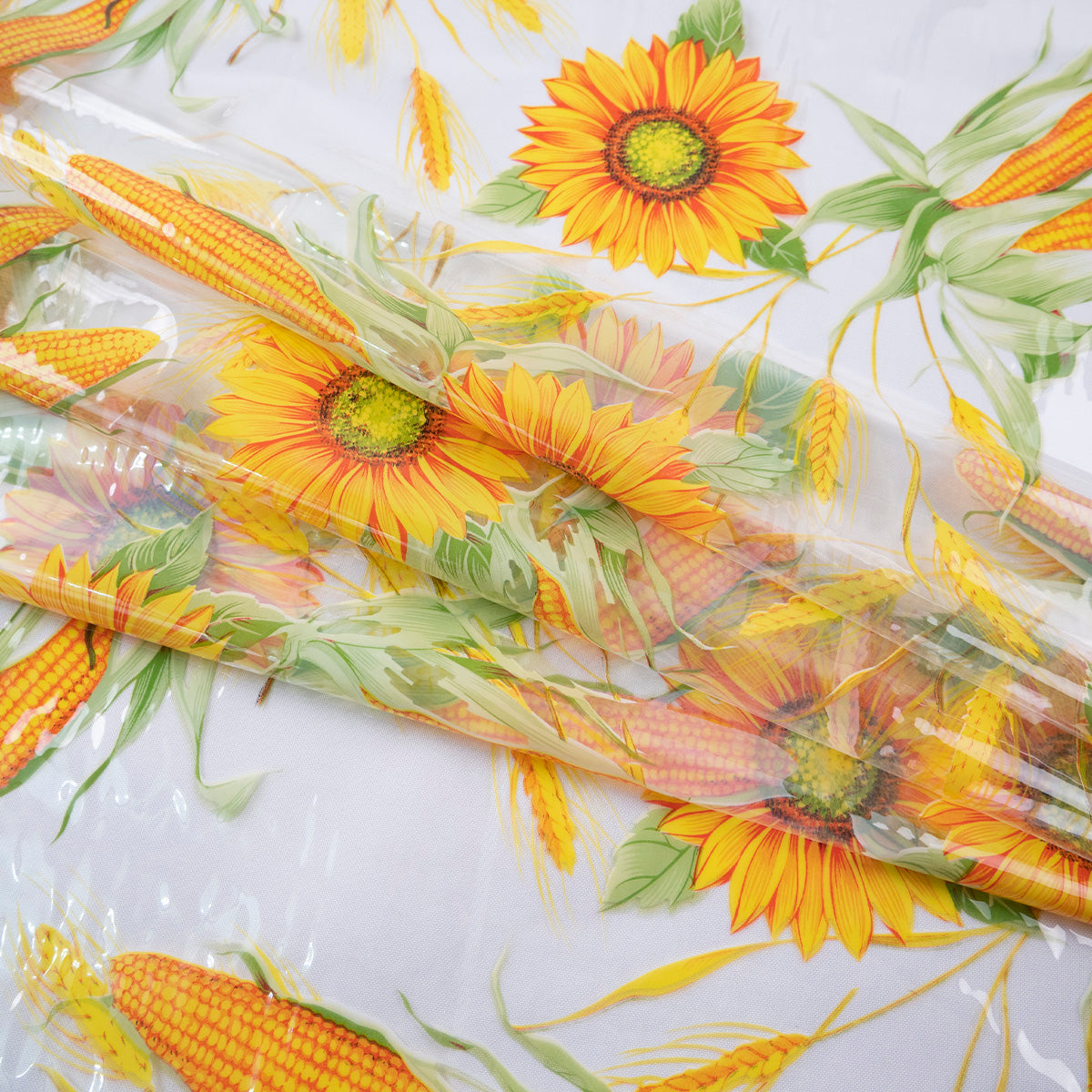 PVC ESTAMPADO AMARILLO MAIZ GIRASOLES