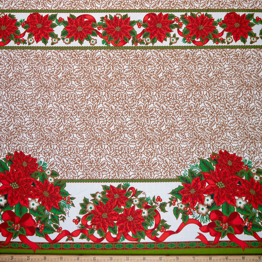 MANTELERIA NAVIDAD VERDE FRIJOL