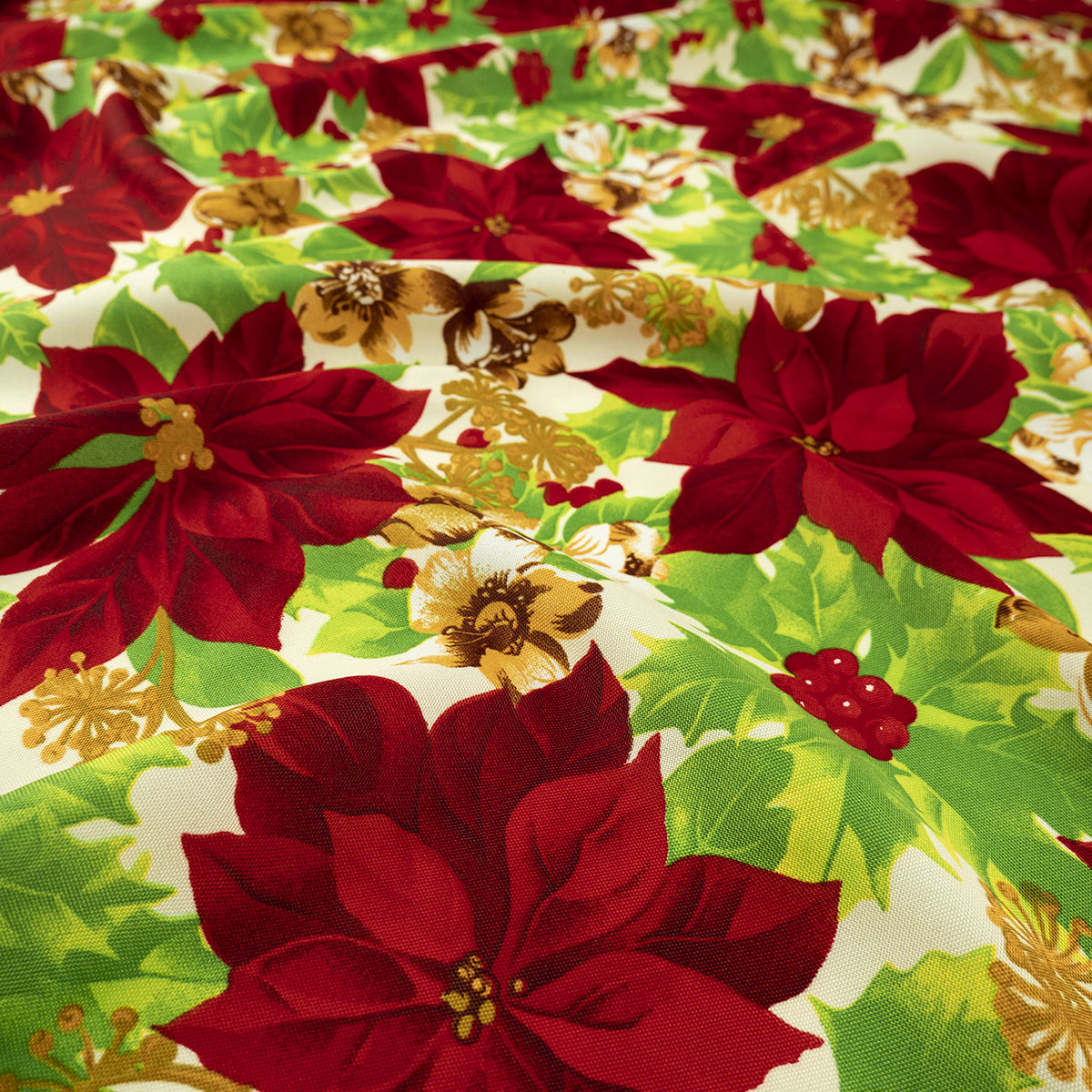 MANTELERIA NAVIDAD VAINILLA CREMA