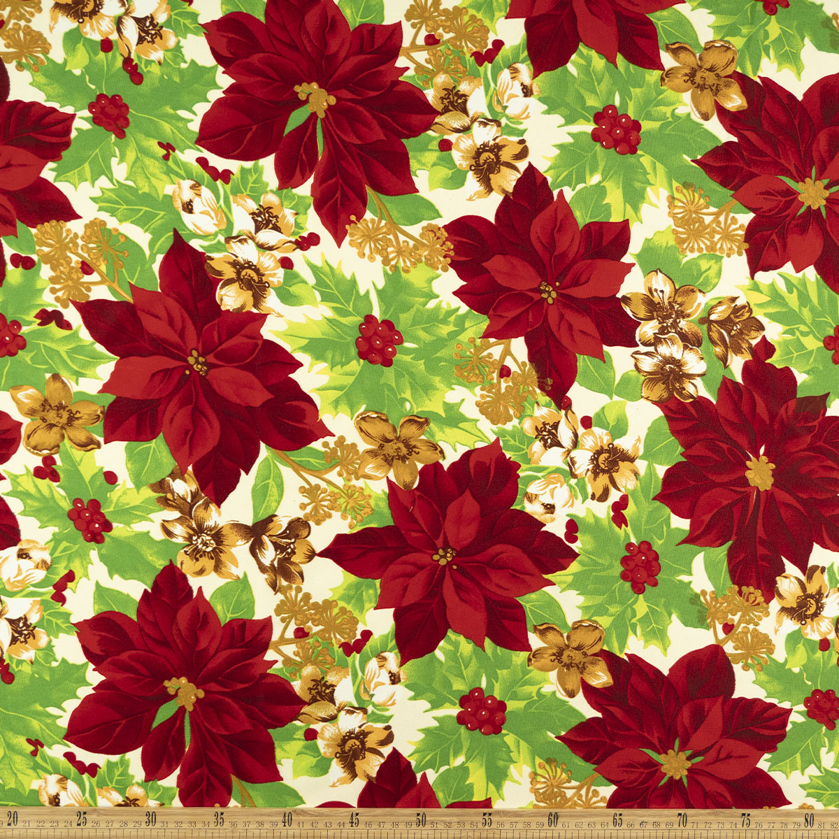 MANTELERIA NAVIDAD VAINILLA CREMA