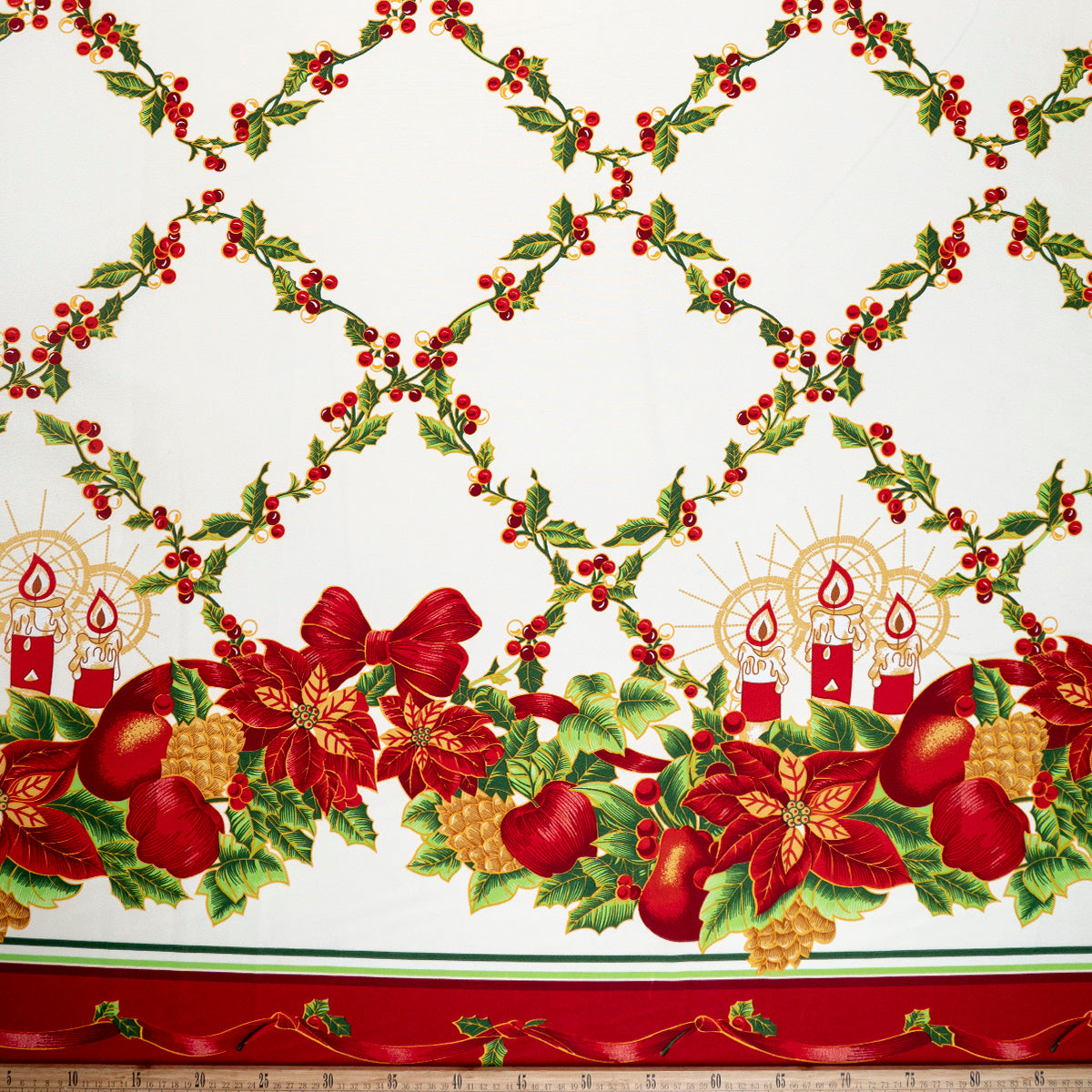 MANTELERIA NAVIDAD ROJO CARMESI