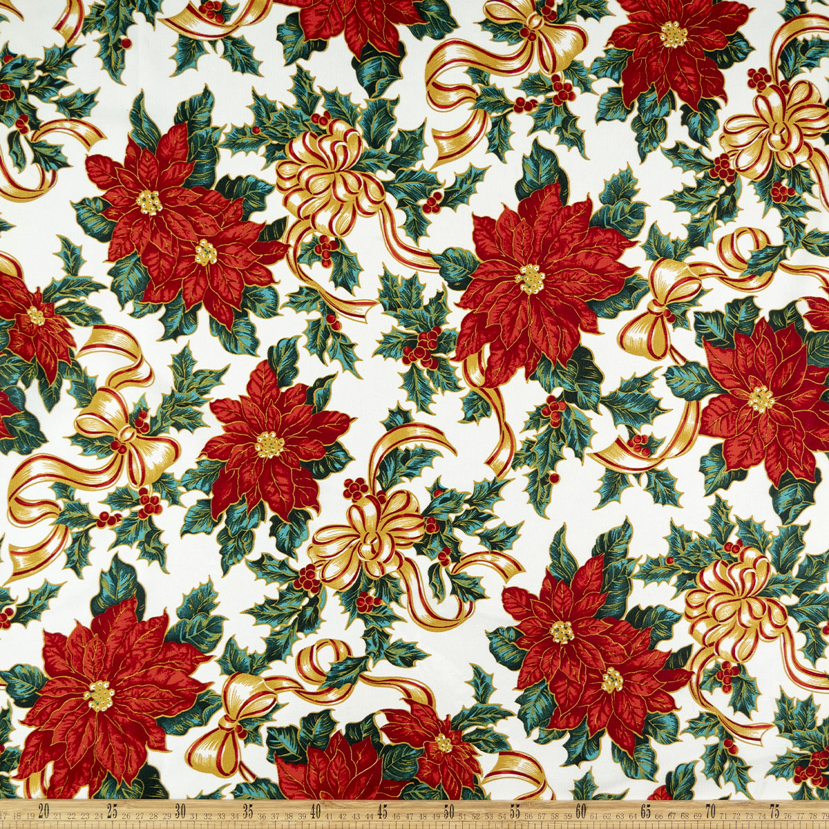 MANTELERIA NAVIDAD BLANCO BRILLANTE